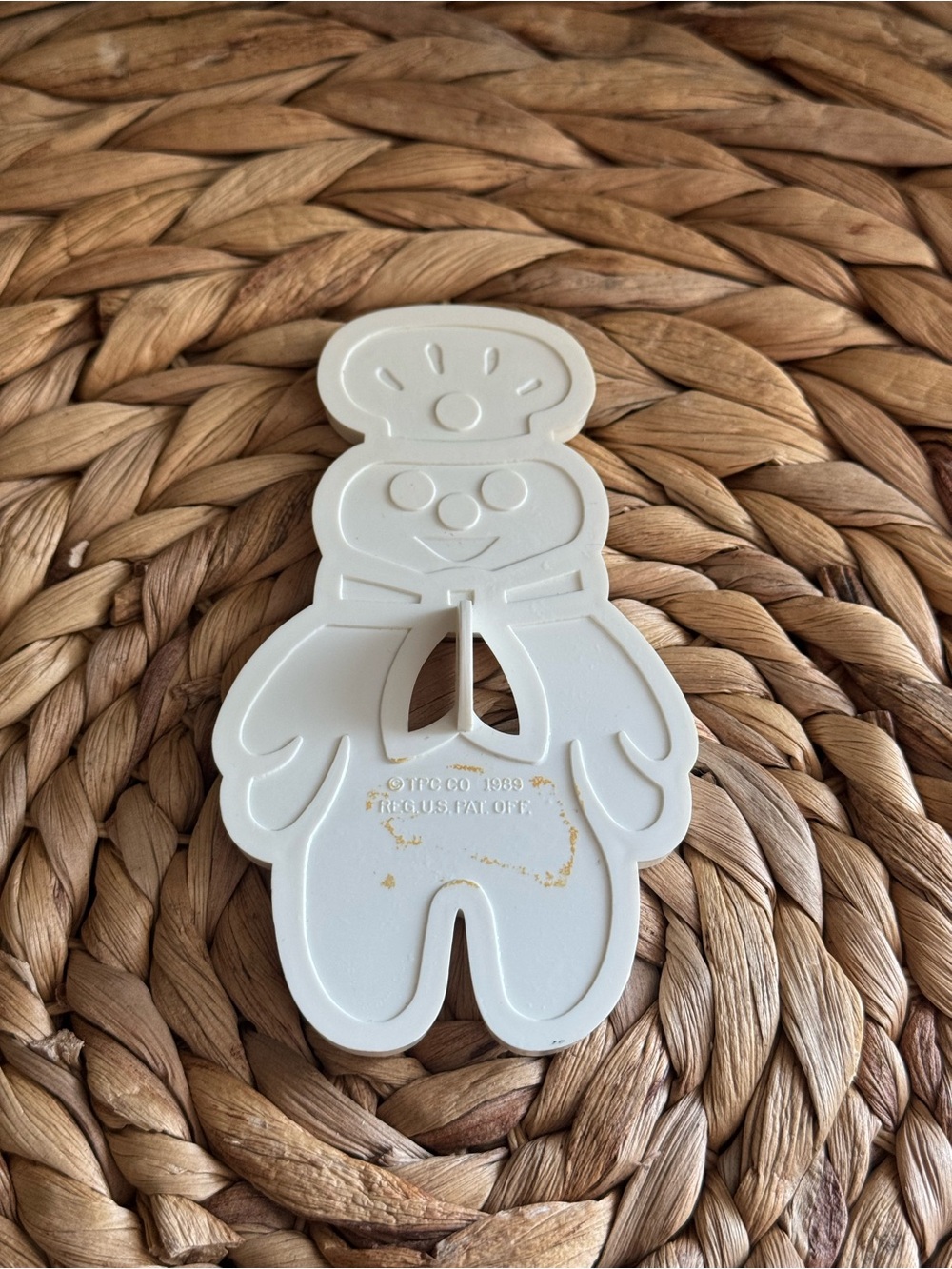 Vintage 1989 Pillsbury Doughboy Cookie Cutter - Promotional Plastic Cookie